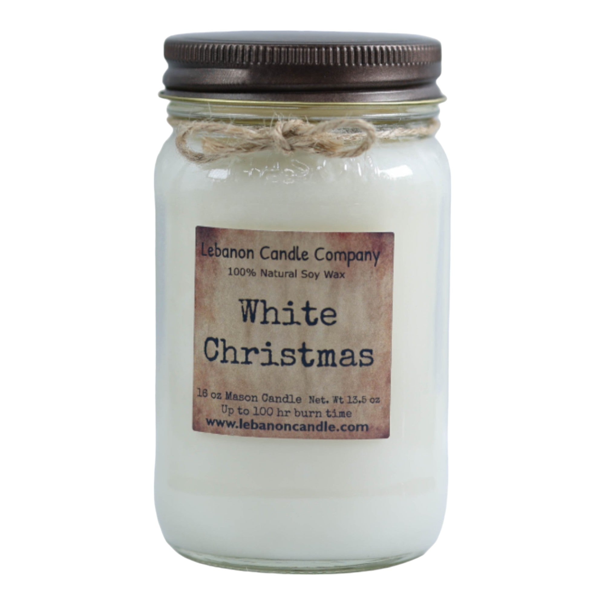 White Christmas Candle