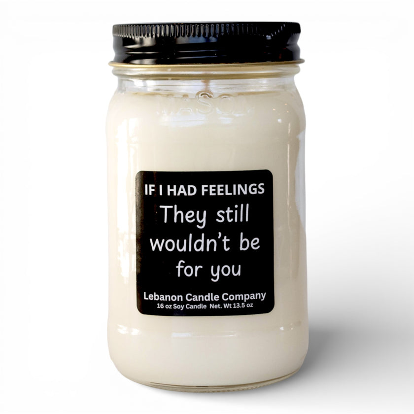 If I Had Feelings Funny Candle