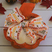 Pumpkin Wooden Dough Bowl Candle