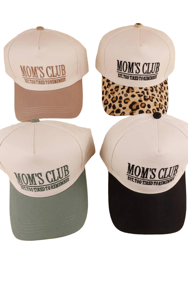 Mom's Club Two-Tone Canvas Cotton Cap