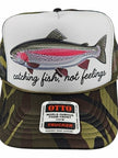 Catching Fish, Not Feelings Camo Hat