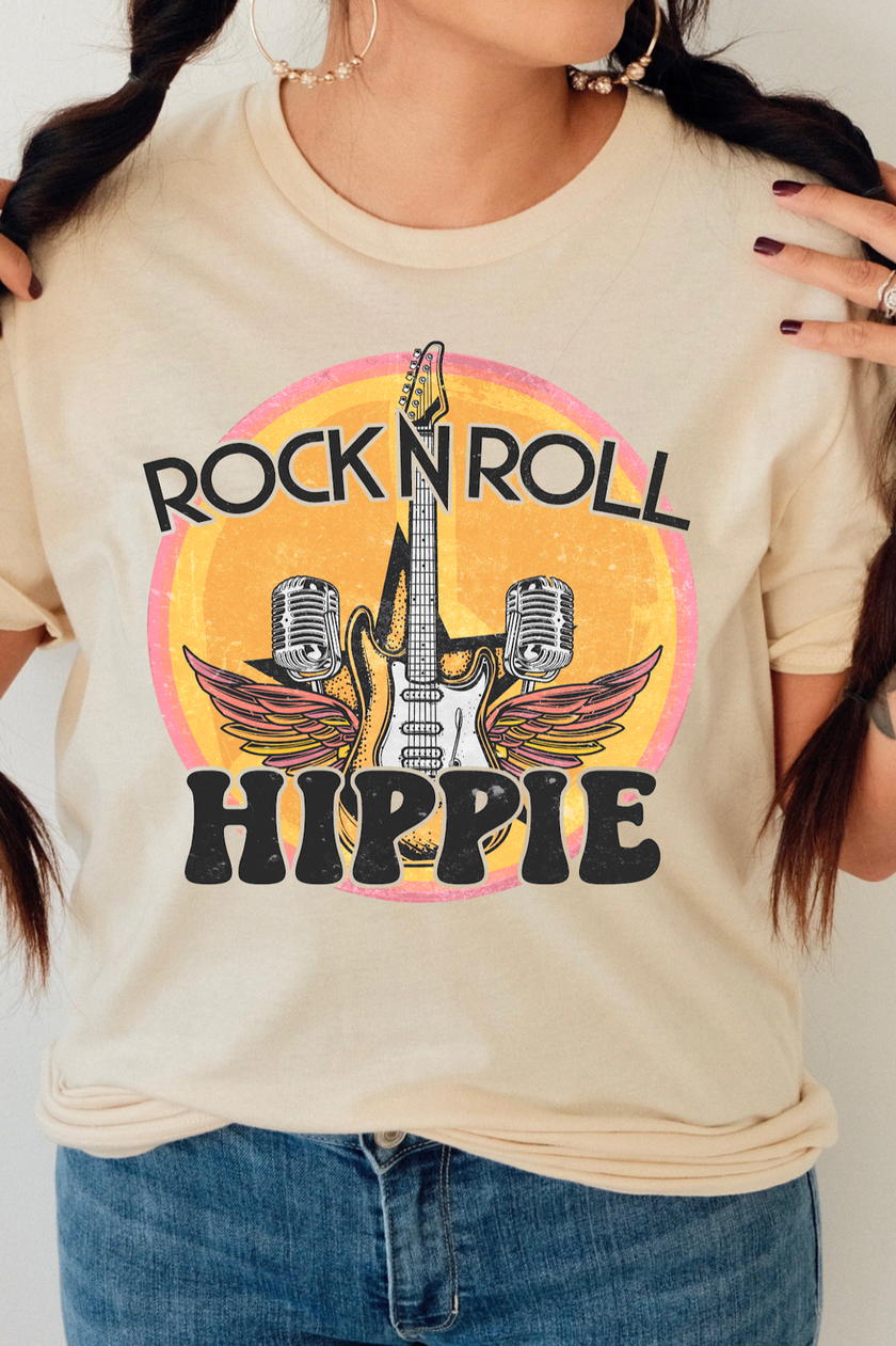 Rock N Roll Hippie Graphic Tee