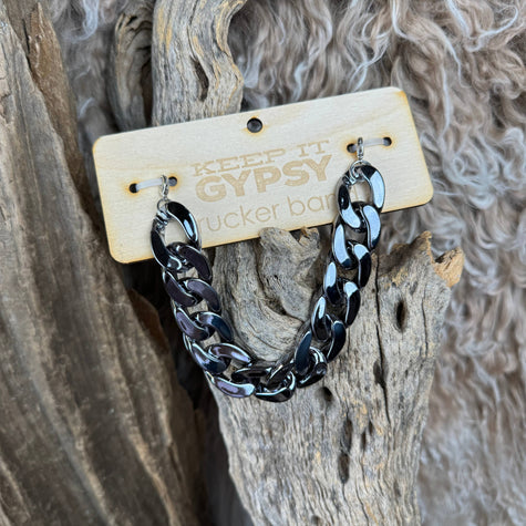 Metallic Chunky Chain Hat Band