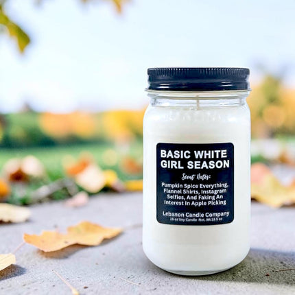 Basic White Girl Season Funny Candle
