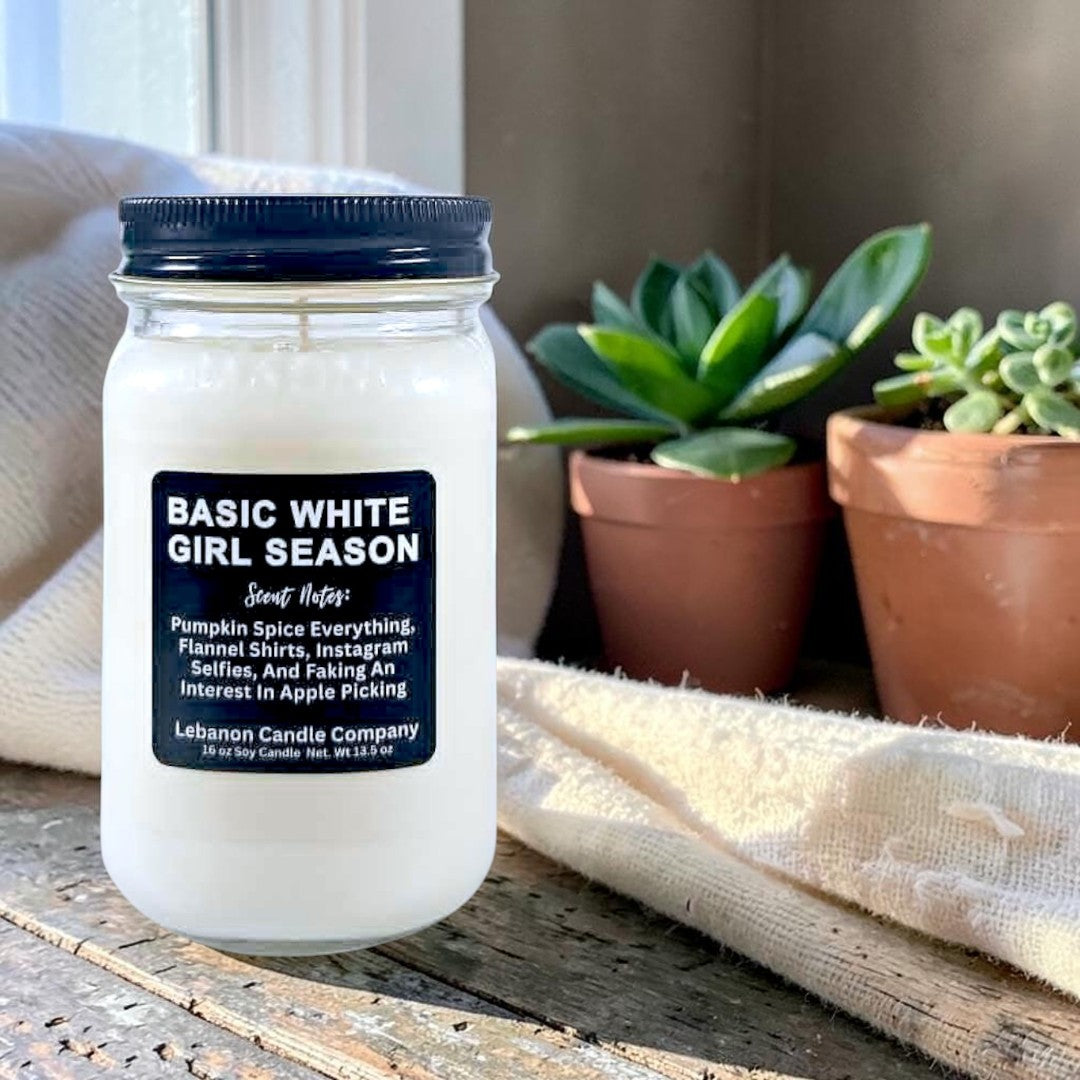 Basic White Girl Season Funny Candle