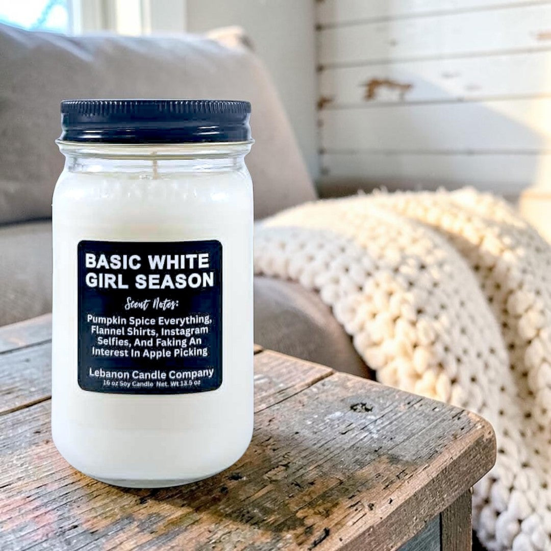 Basic White Girl Season Funny Candle