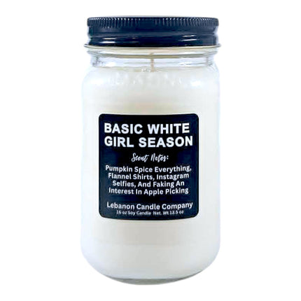 Basic White Girl Season Funny Candle