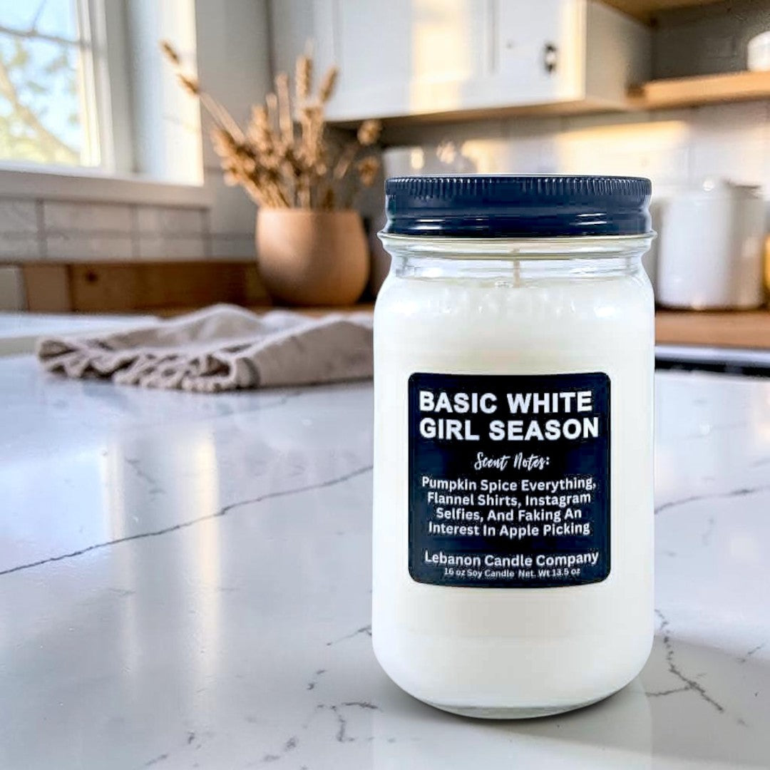 Basic White Girl Season Funny Candle