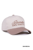 Brunettes Have More Fun Two-Tone Canvas Cotton Cap
