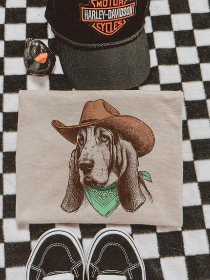Hound Dog Western Graphic Tee