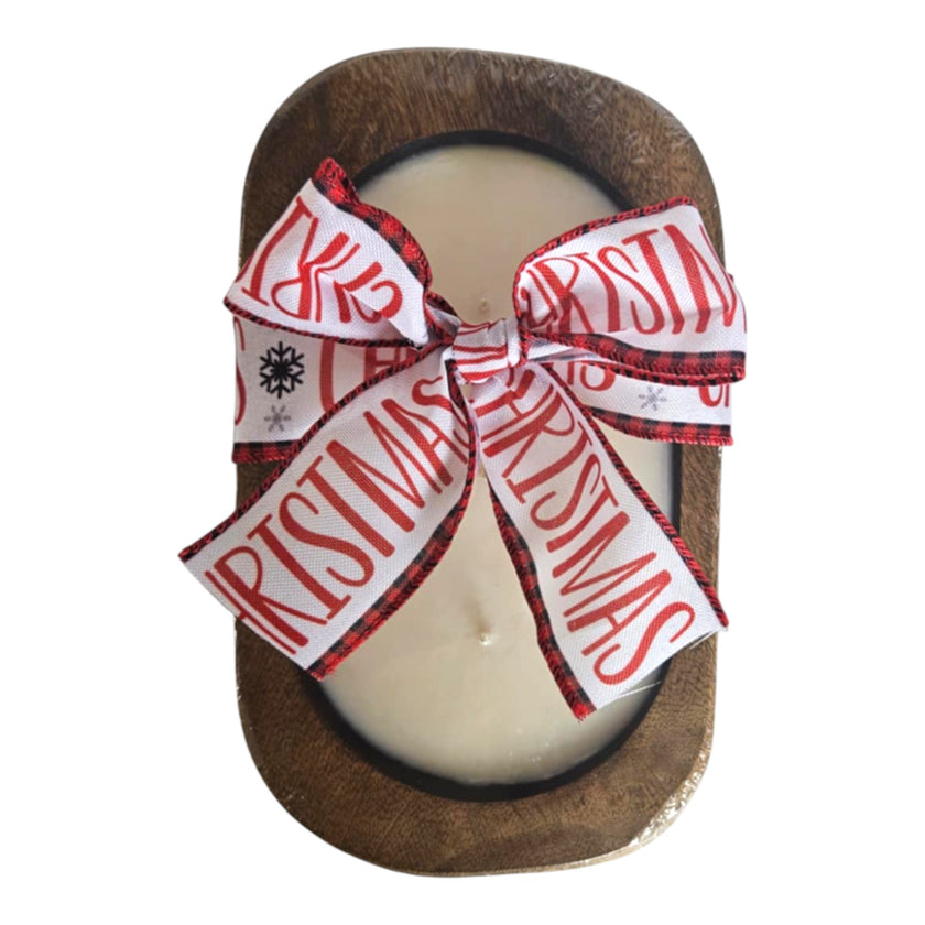Christmas Hearth Scented Christmas Dough Bowl Candle