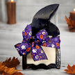 Halloween Witch Wooden Dough Bowl Candle