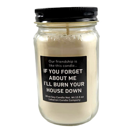 Funny Friendship Burn Your House Down Candle