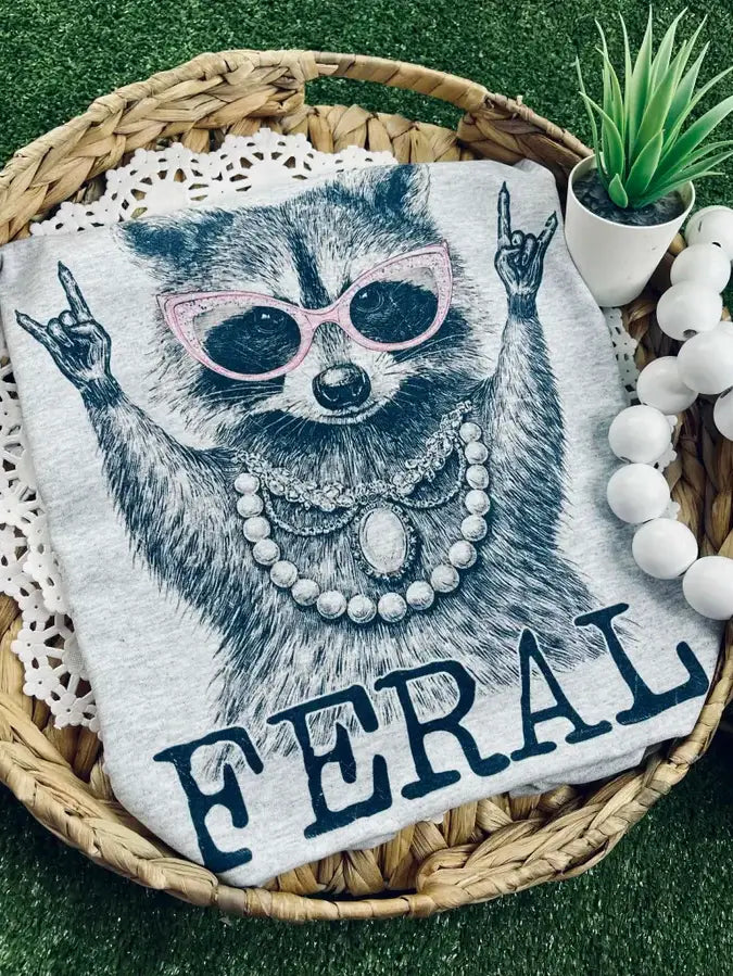 Feral Racoon Graphic Tee