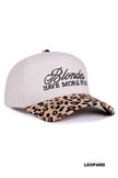 Blondes Have More Fun Two-Tone Canvas Cotton Cap