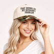 That Sounds Like My Husband's Problem Two-Tone Cotton Hat