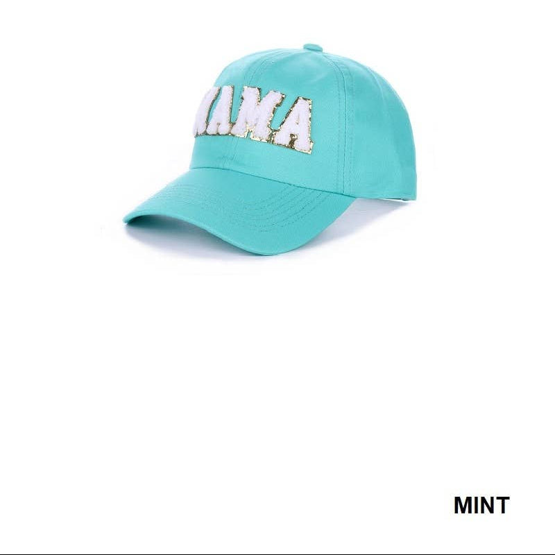 Mama Chenille Patch Cotton Baseball Cap