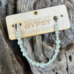 Chunky White Beaded Hat Band