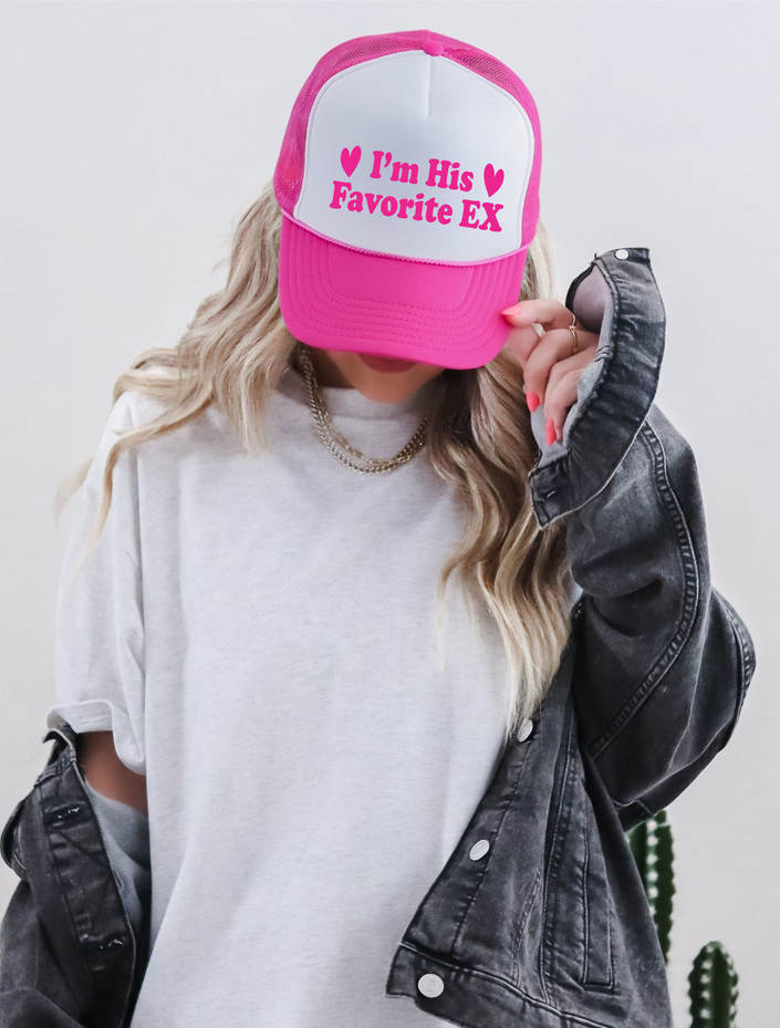 I'm His Favorite Ex Trucker Hat