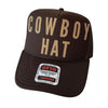 Turquoise Rebel Cowboy Trucker Hat