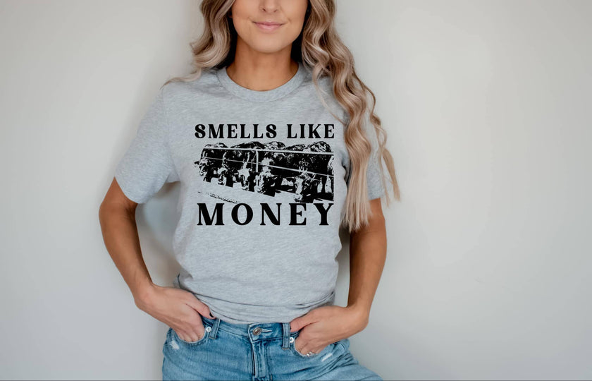 Smells Like Money Farming Graphic Tee