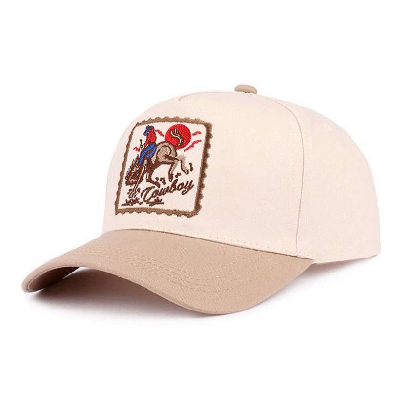 Cowboy Horse Two-Tone Cotton Hat