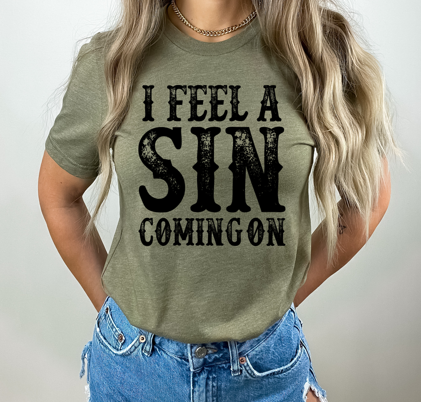 Sin Coming On Graphic Tee