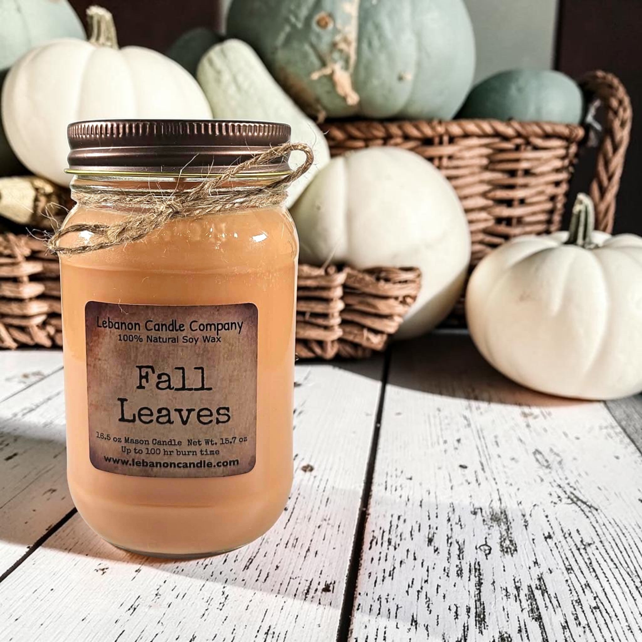Fall Leaves Candle