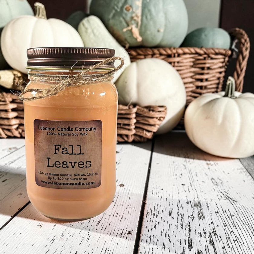 Fall Leaves Candle