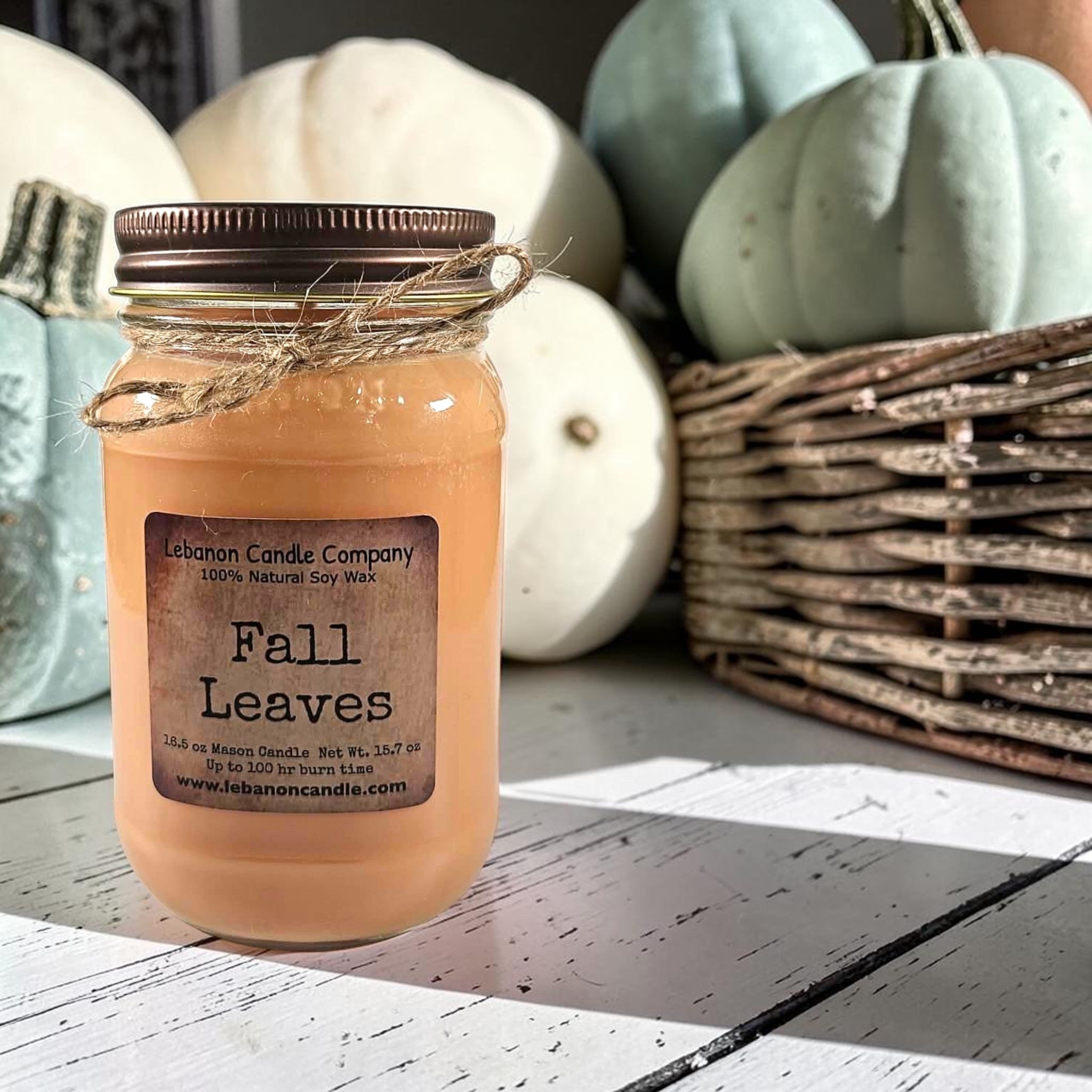 Fall Leaves Candle