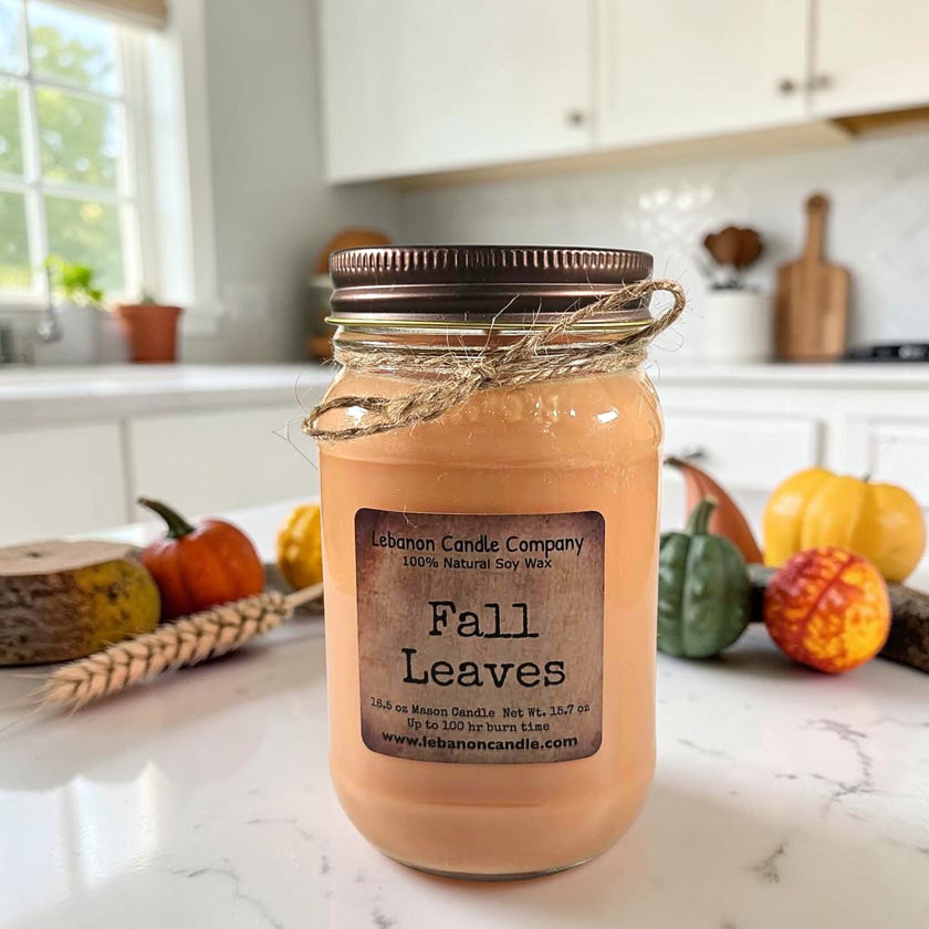 Fall Leaves Candle