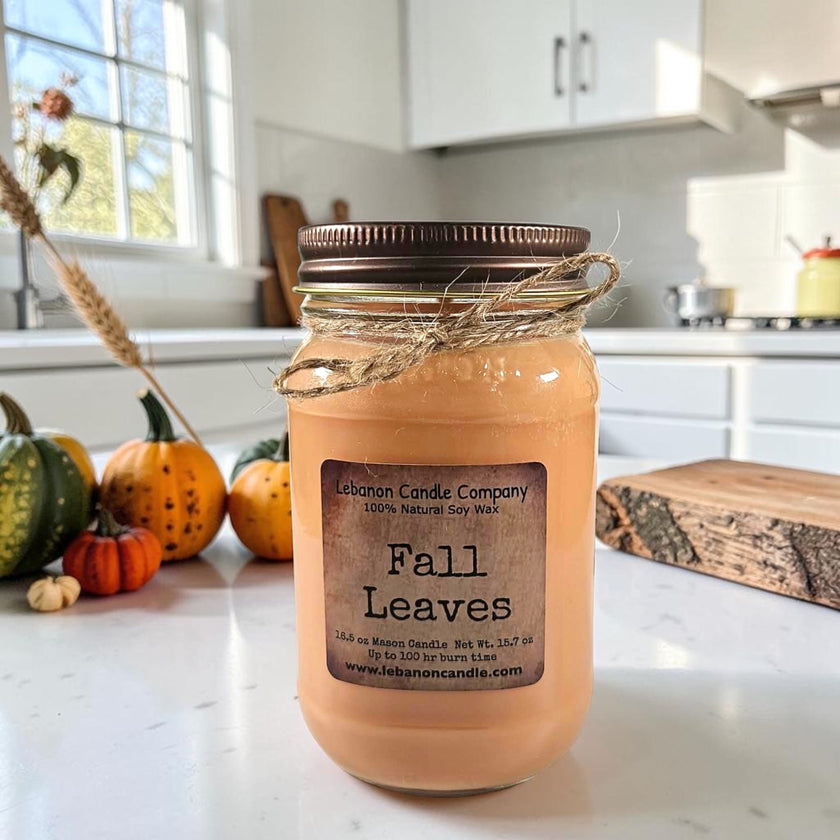 Fall Leaves Candle