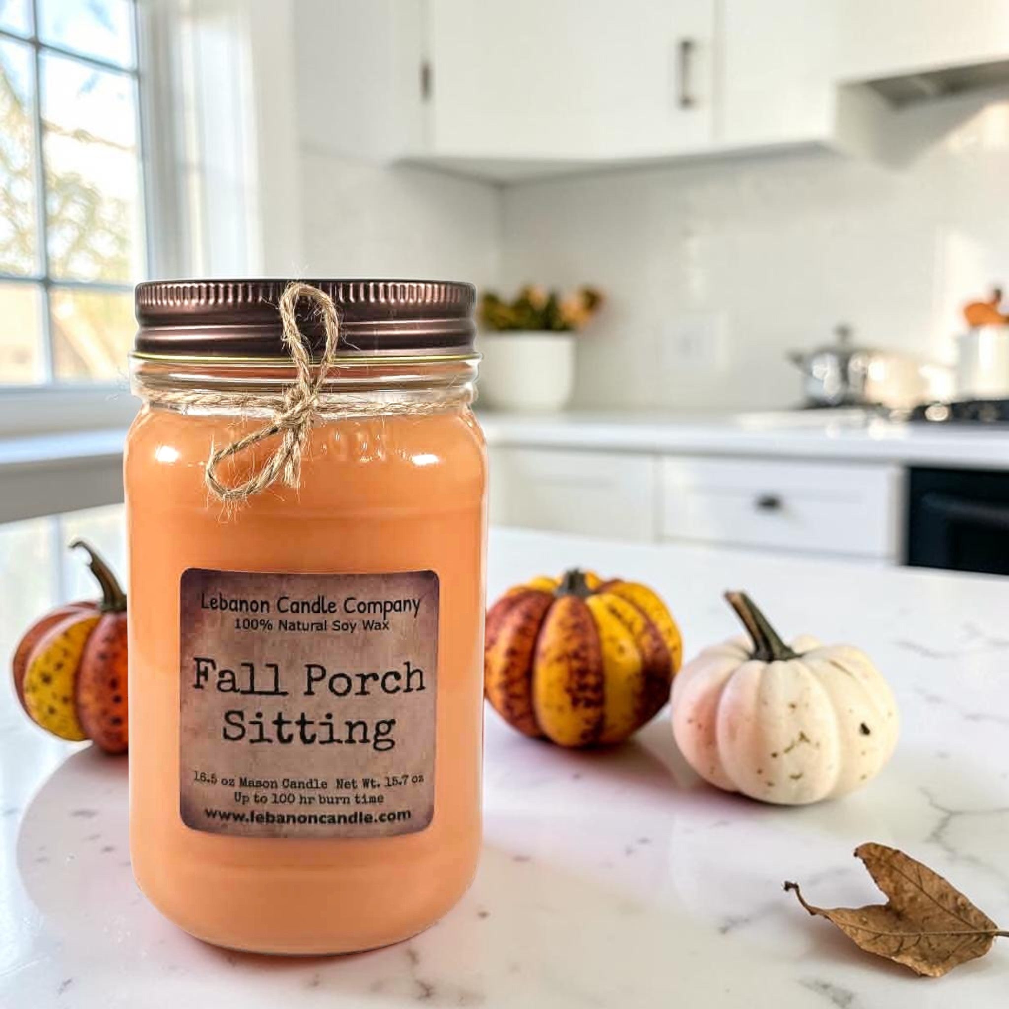 Fall Porch Sitting Candle
