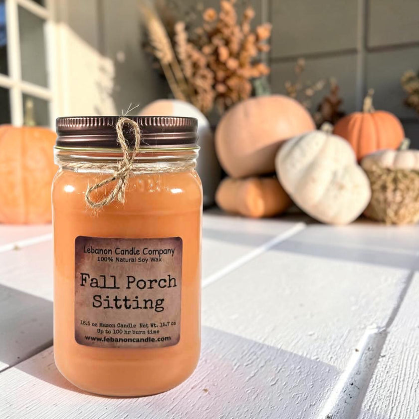 Fall Porch Sitting Candle