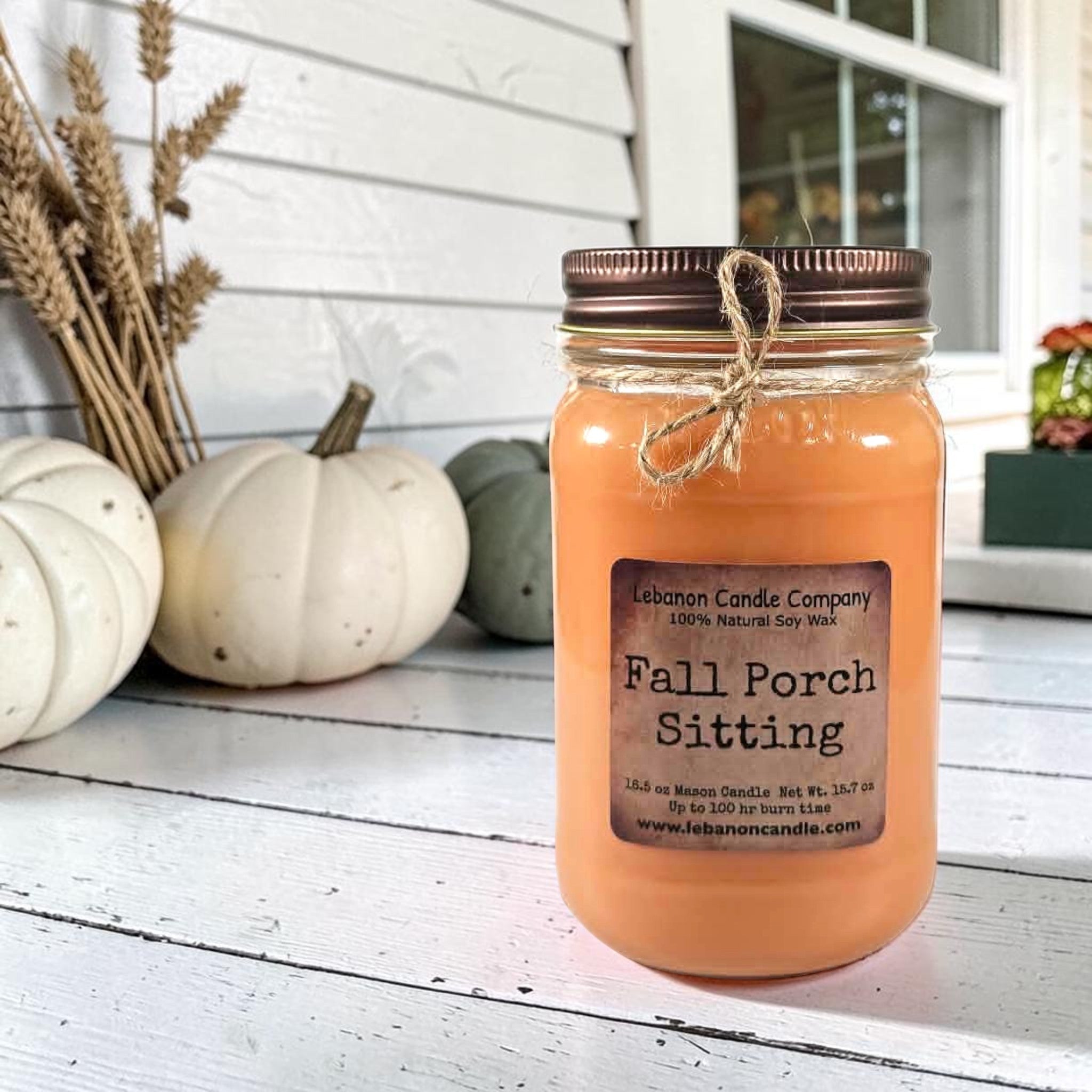 Fall Porch Sitting Candle