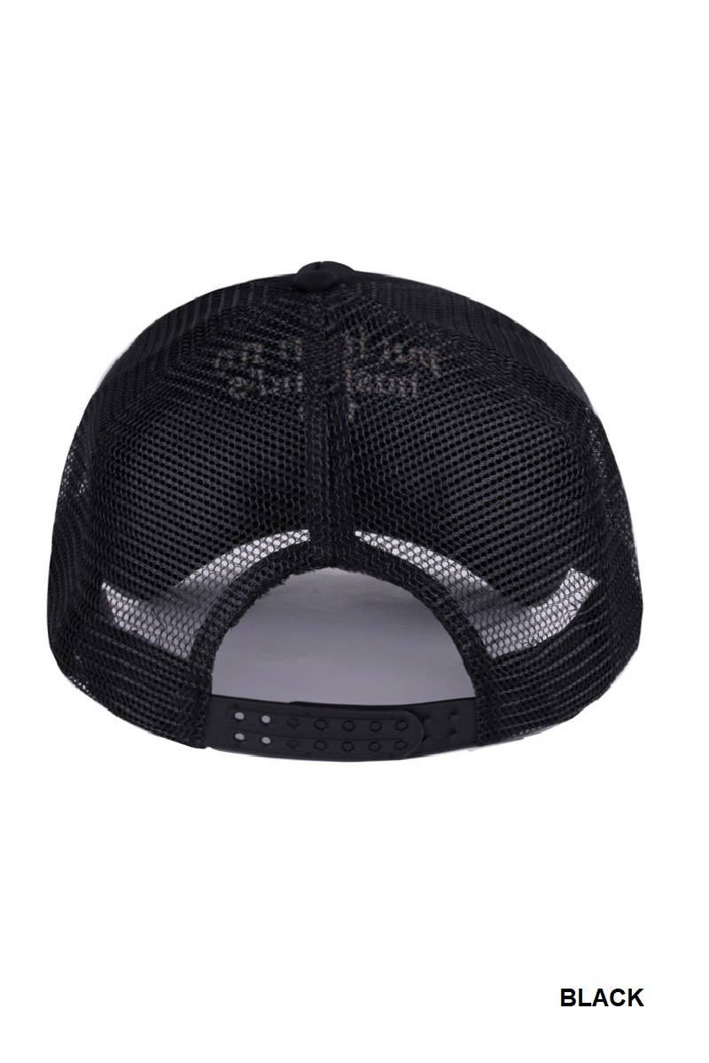 Put It On My Husband's Tab Mesh Trucker Cap