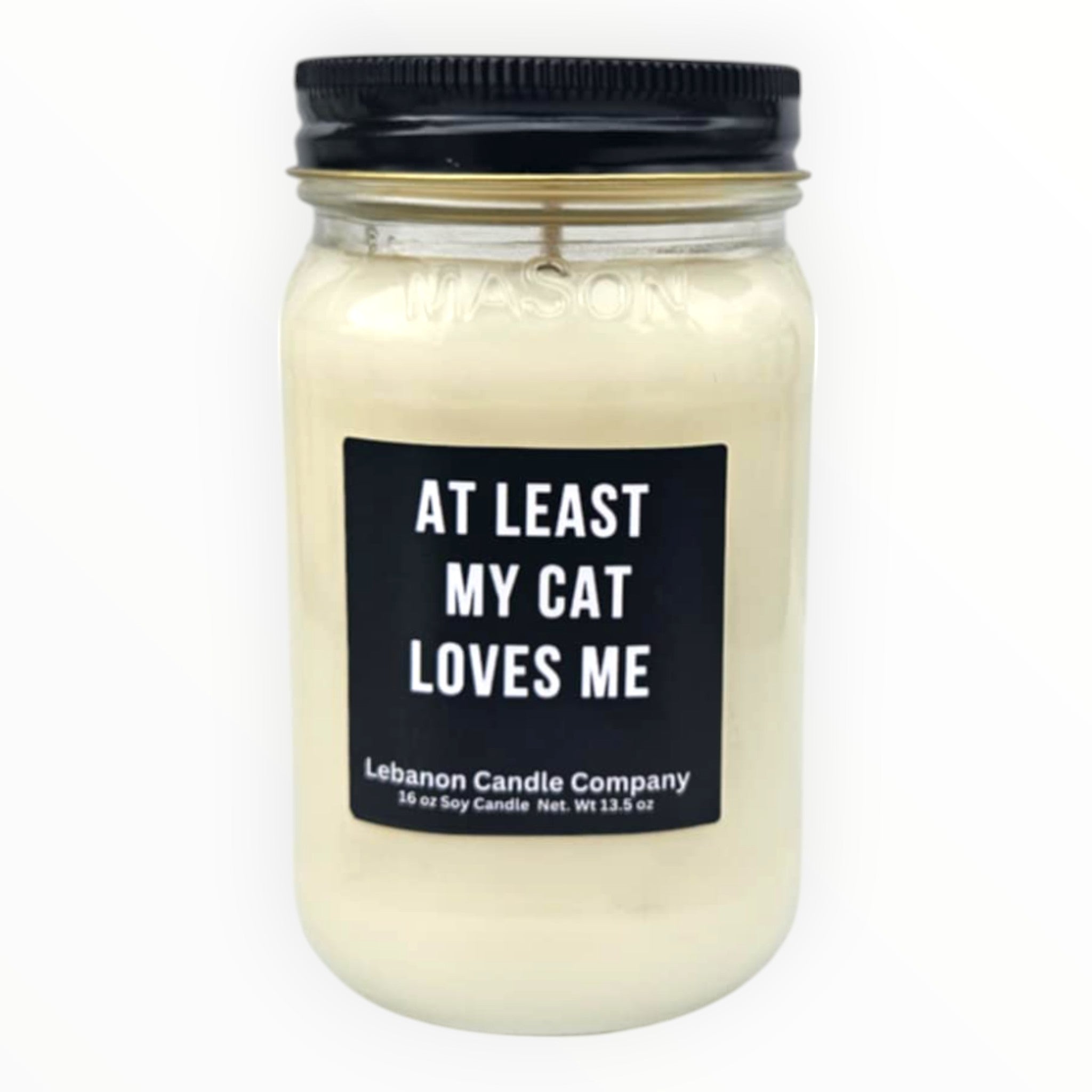 Funny At Least My Cat Loves Me Candle