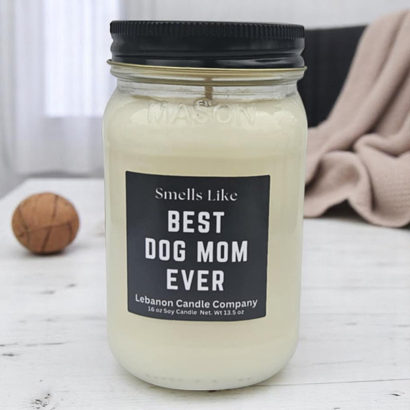 Funny Dog Mom Candle