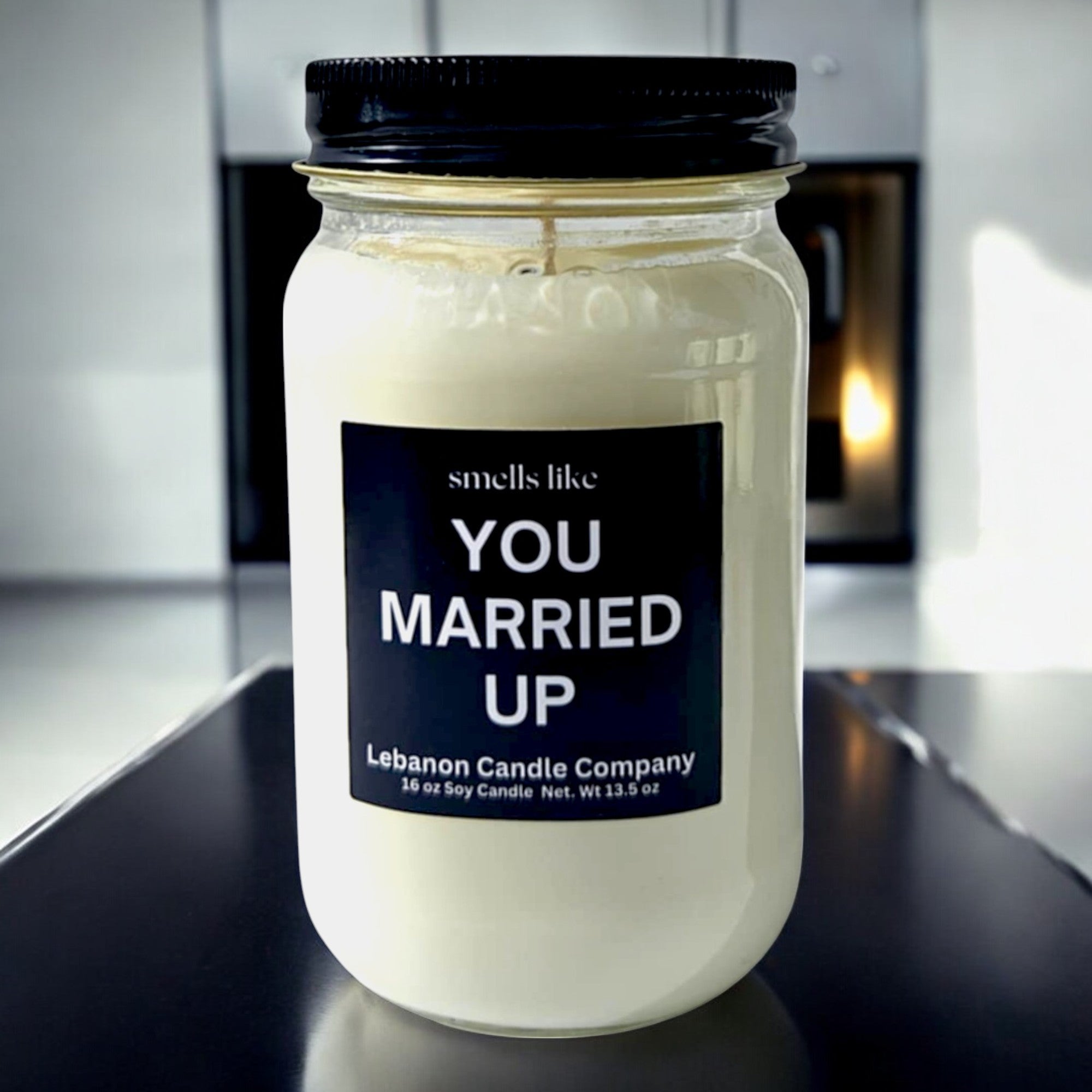 Funny Married Up Candle