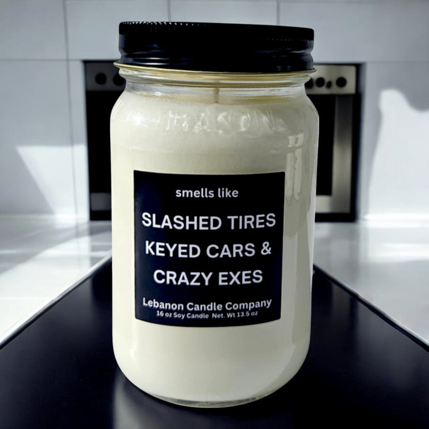 Funny Crazy Exes Candle