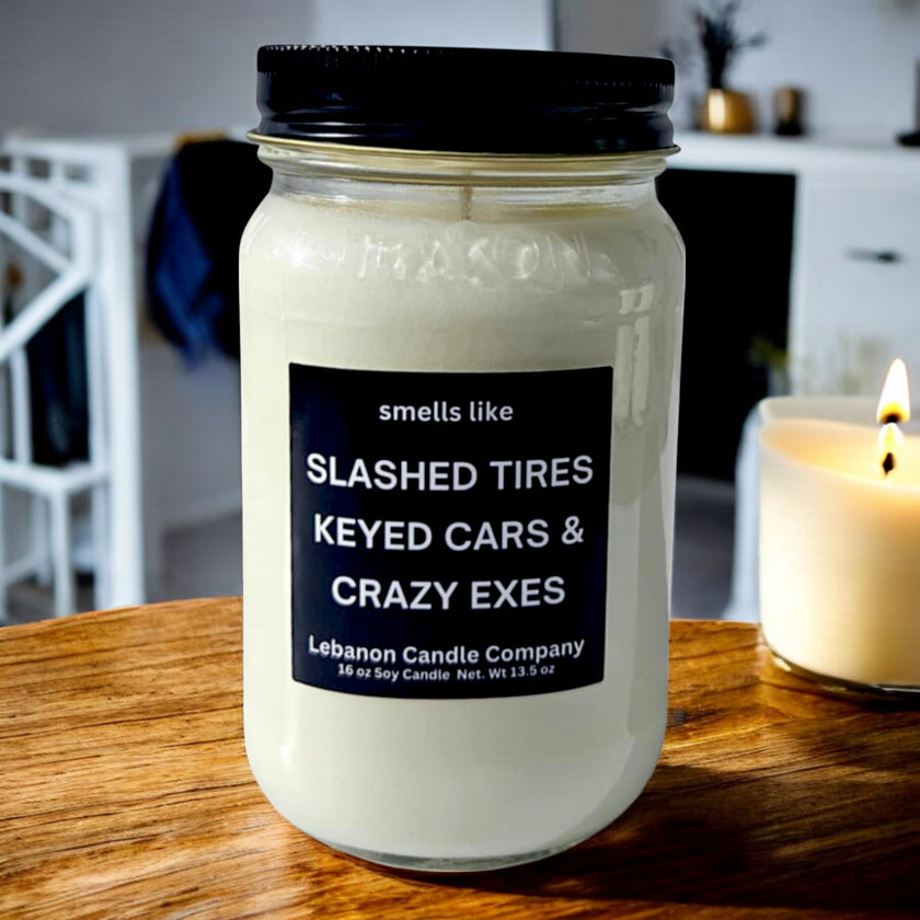 Funny Crazy Exes Candle