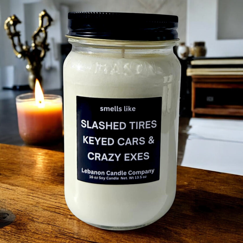 Funny Crazy Exes Candle
