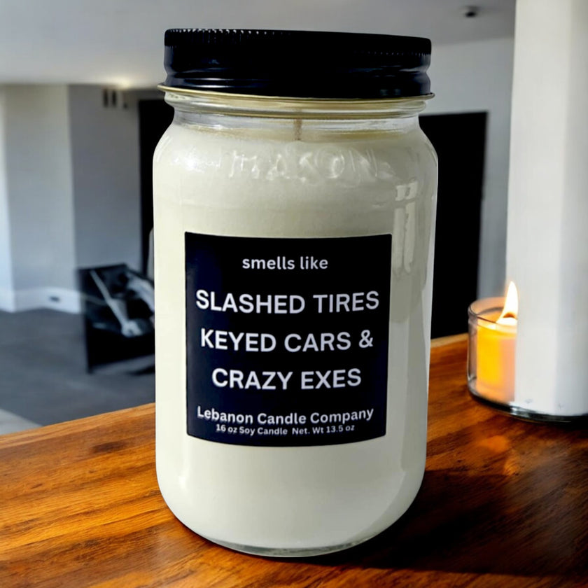 Funny Crazy Exes Candle
