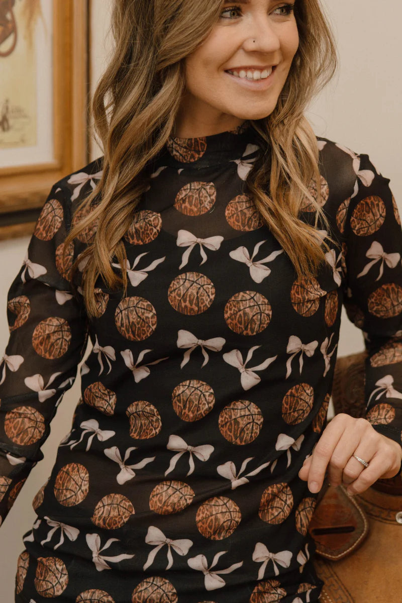 Game Day Glam Mesh Top