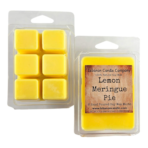 Lemon Meringue Pie Wax Melt , Scented Soy, Non-Toxic, Highly Scented, Handmade in The USA, 6 Cube Melt, Natural Soy Wax, Long Lasting Scent