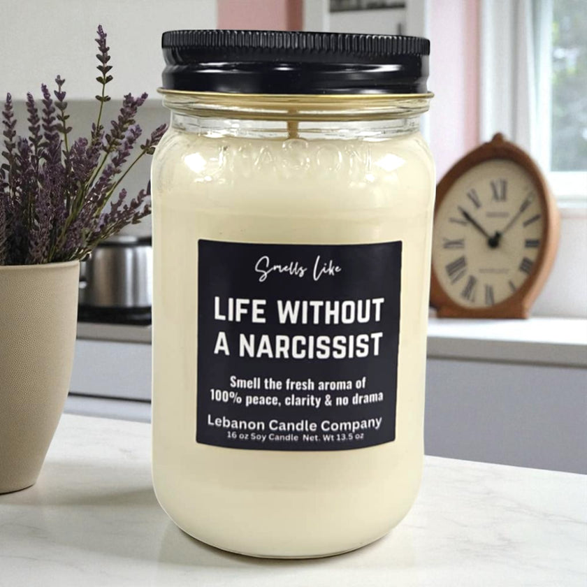 Funny Life Without A  Narcissist Candle