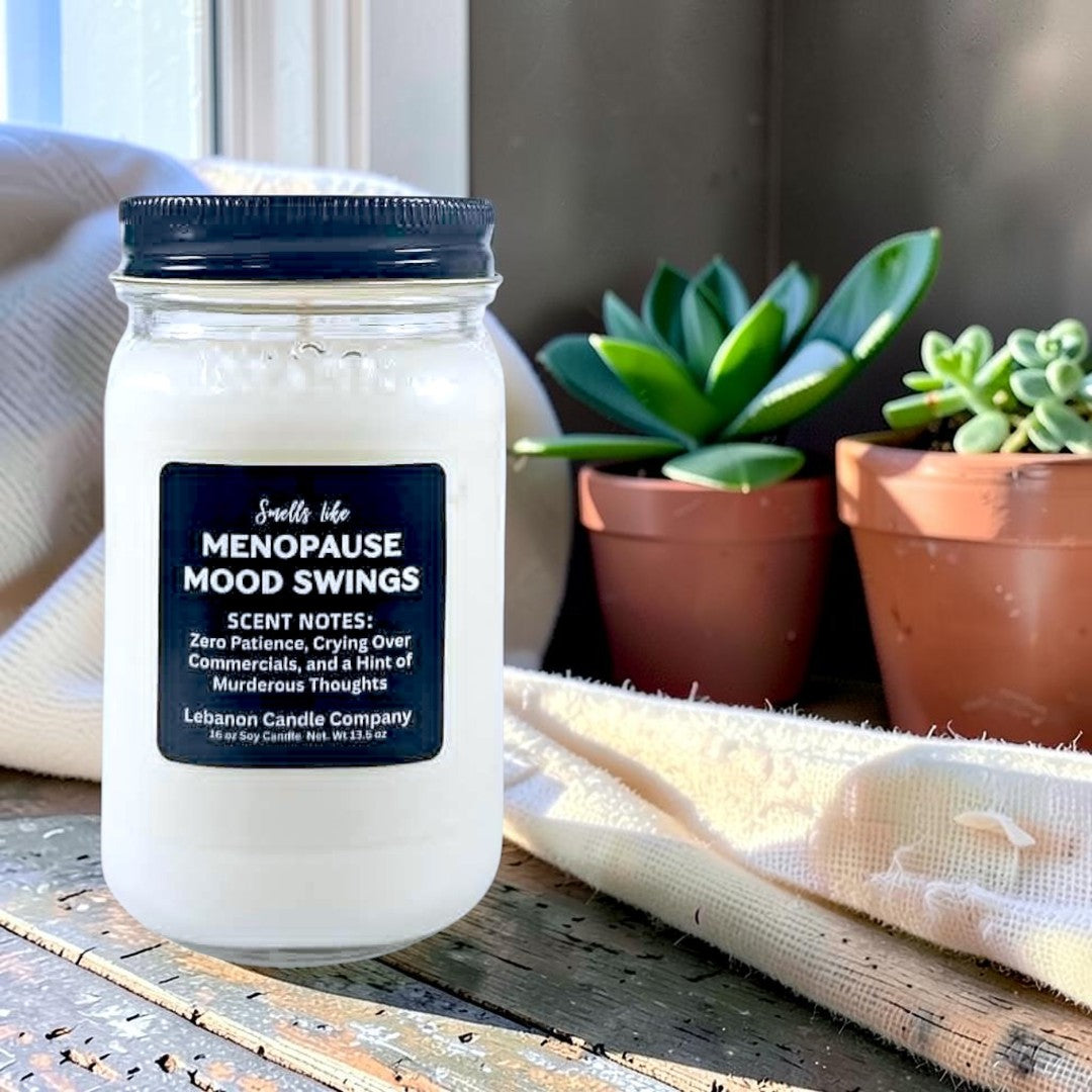 Menopause Mood Swings Funny Candle