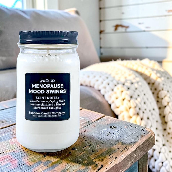 Menopause Mood Swings Funny Candle