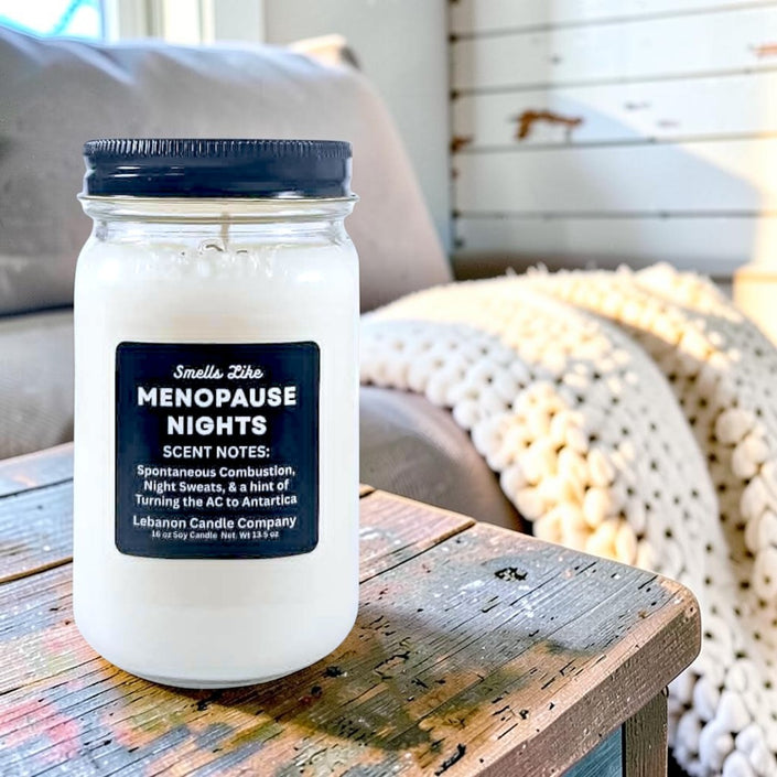 Menopause Nights Funny Candle