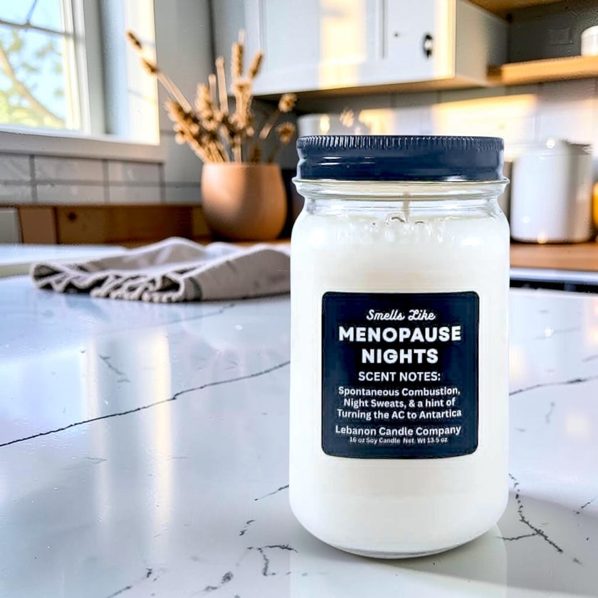 Menopause Nights Funny Candle